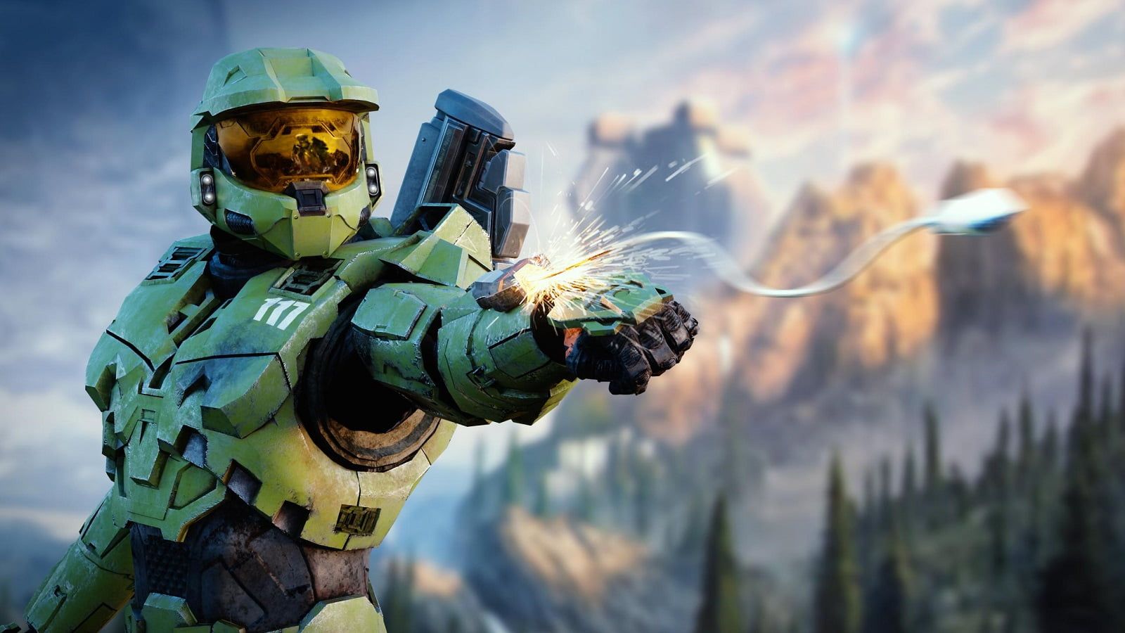Halo Master Chief with Grapple Hook