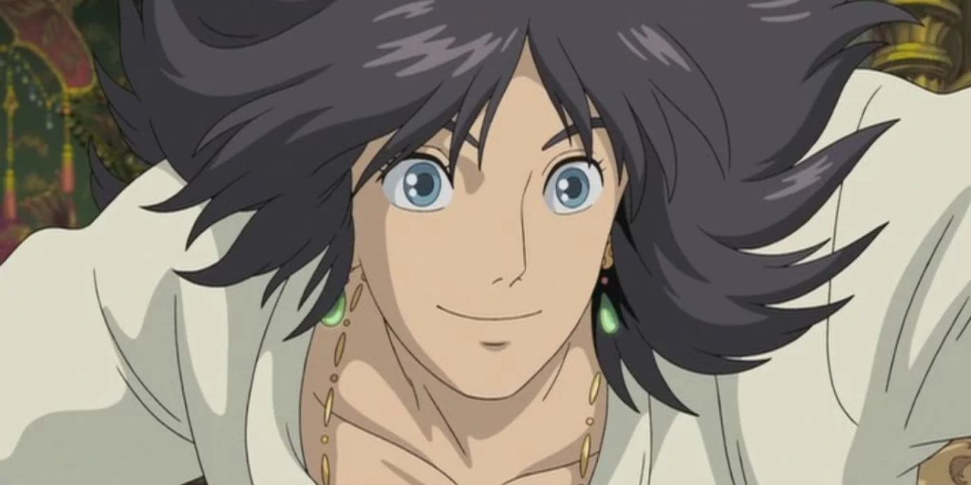 His hair is flowing from Howl's Moving Castle