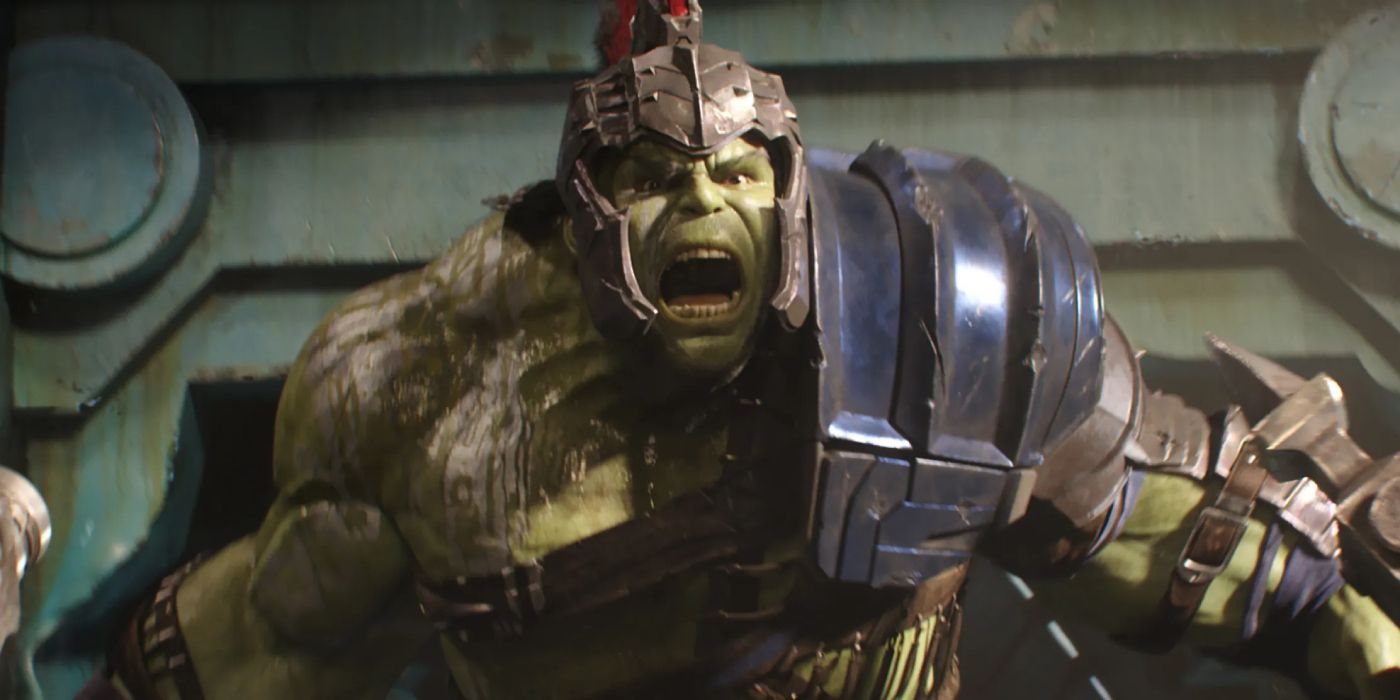 Hulk entering a battle arena in Thor: Ragnarok