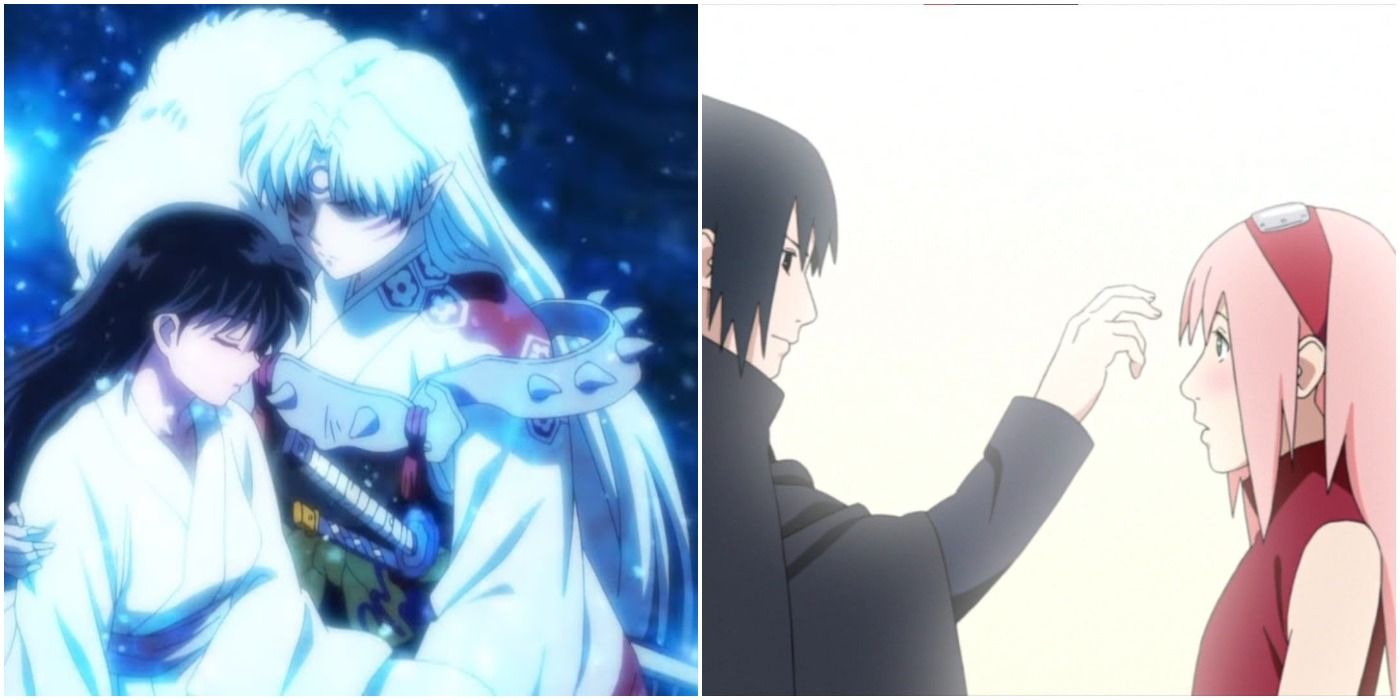 Split image from Inuyasha and Naruto