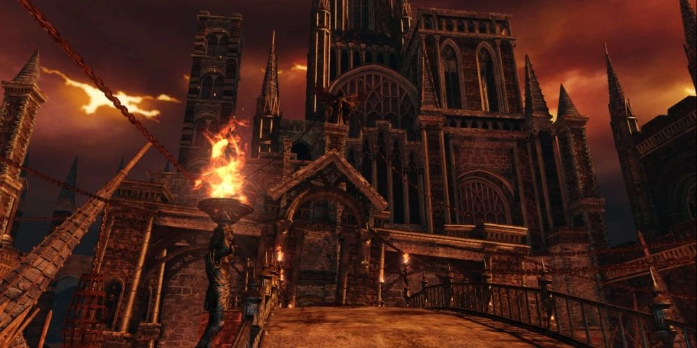 The path to Iron Keep in Dark Souls II