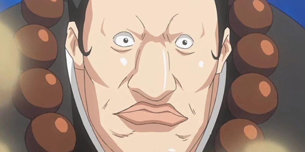 Close-up of Jirobo's face in Bleach
