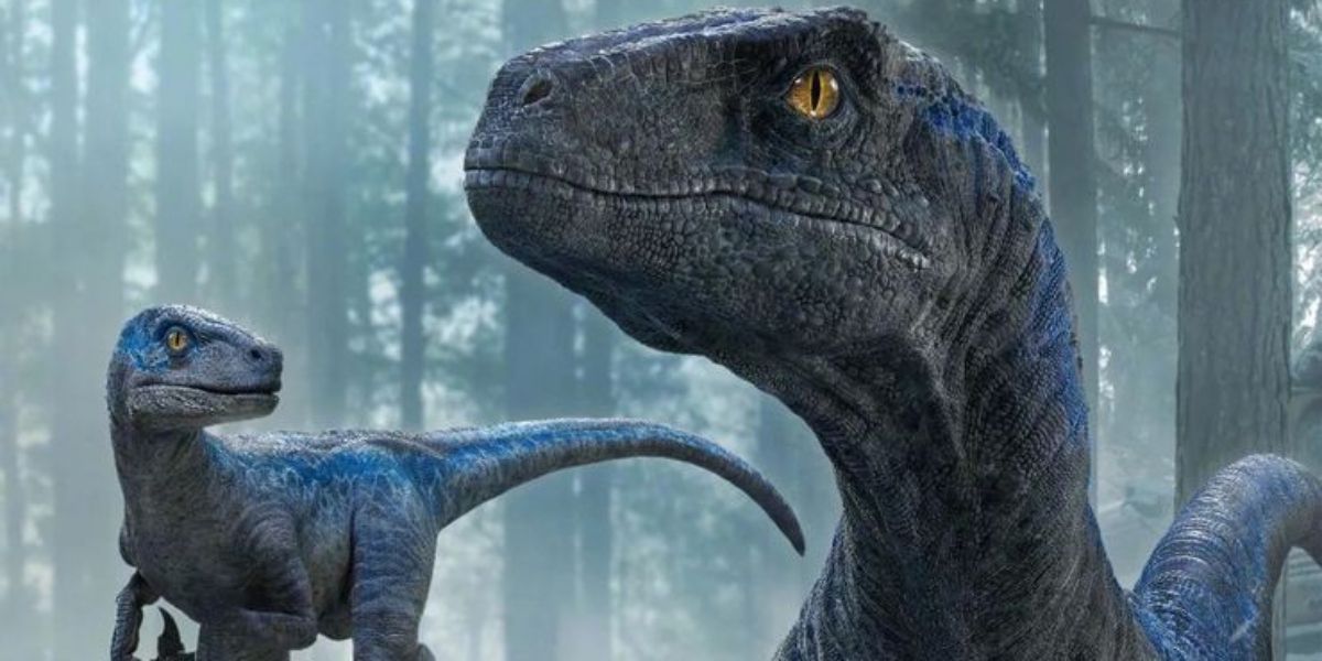 Jurassic World Dominion Poster Puts Blue and Her Baby Raptor Front and Center