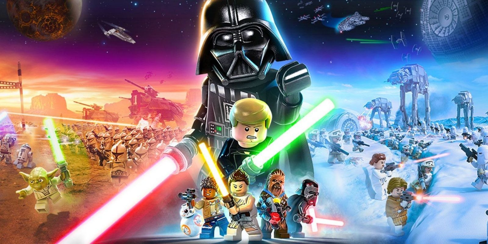 Viento fuerte Almeja Recuperar LEGO Star Wars Fan Recreates Skywalker Saga Poster in Live Action