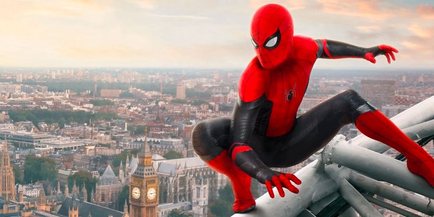 MCU's Spider-Man overlooking London