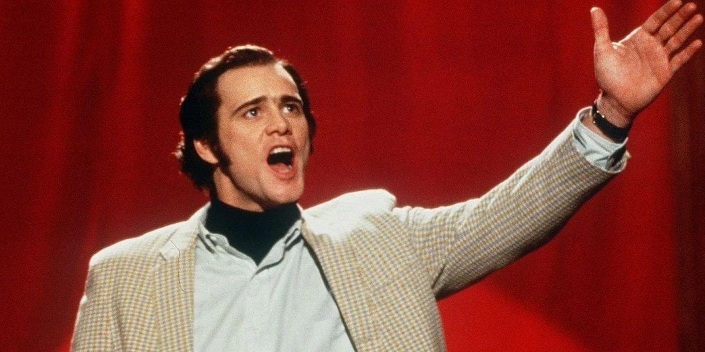 Jim Carrey is Andy Kaufman in Milos Forman's Man on the Moon Biopic