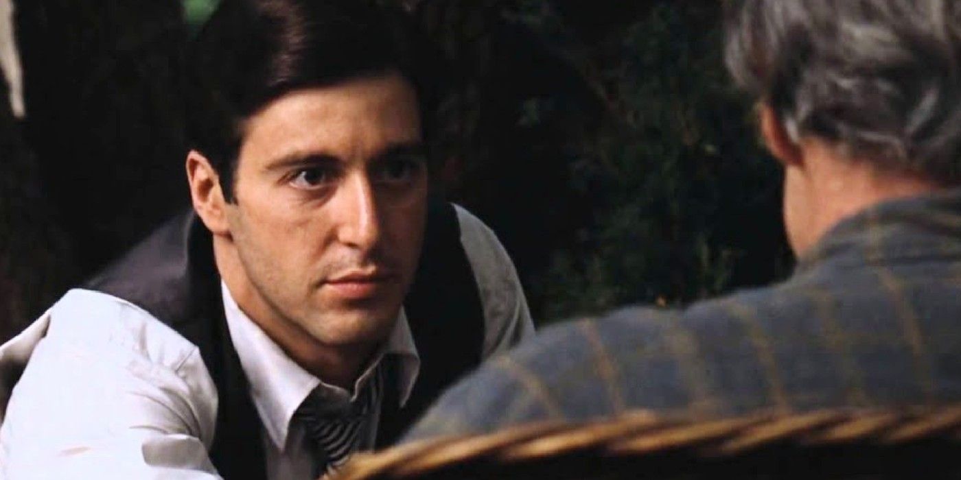 Michael Talks With His Father In The Godfather