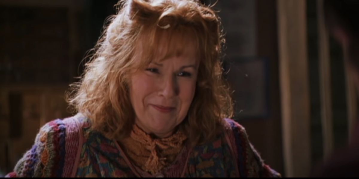 Molly Weasley from Chamber of Secrets smiling