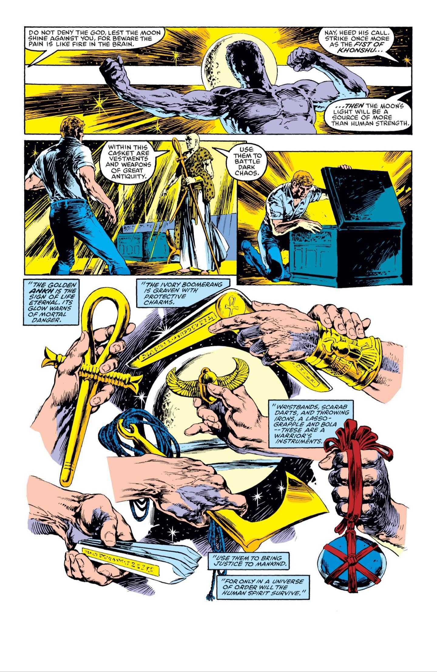 Moon Knight 1 1985 Weapons Page