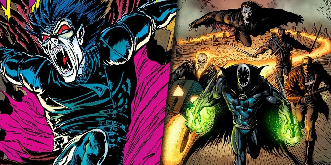 Morbius and the Rise of the Midnight Sons split image