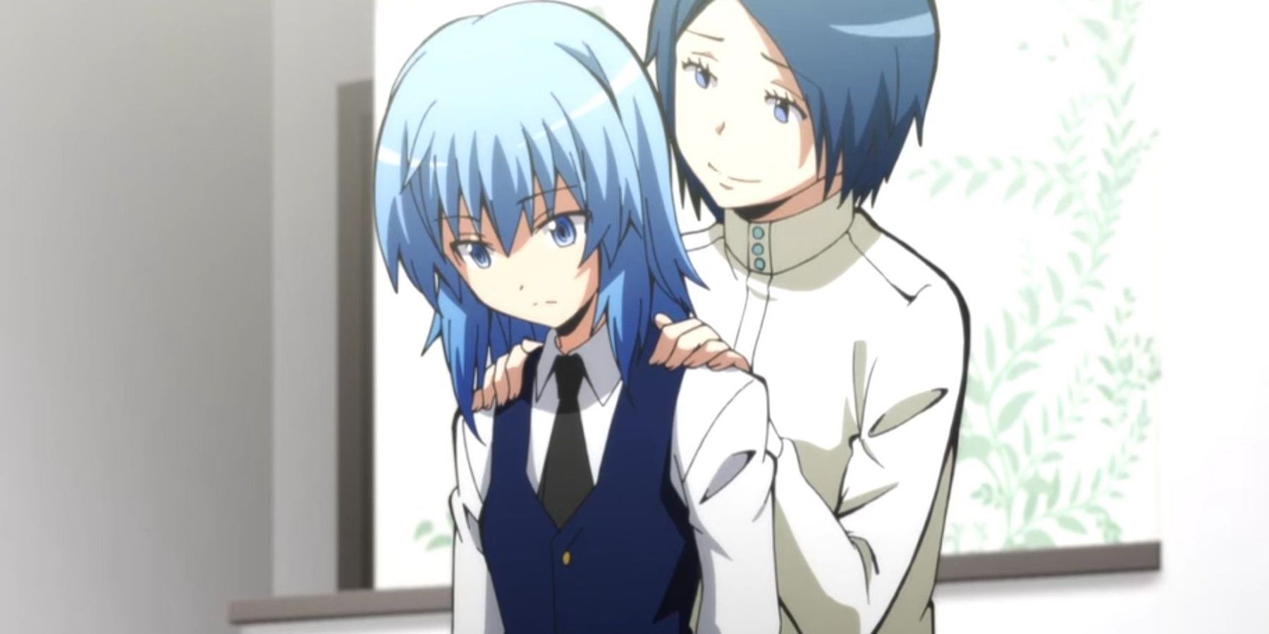 Nagisa and his mom in Assassination Classroom.