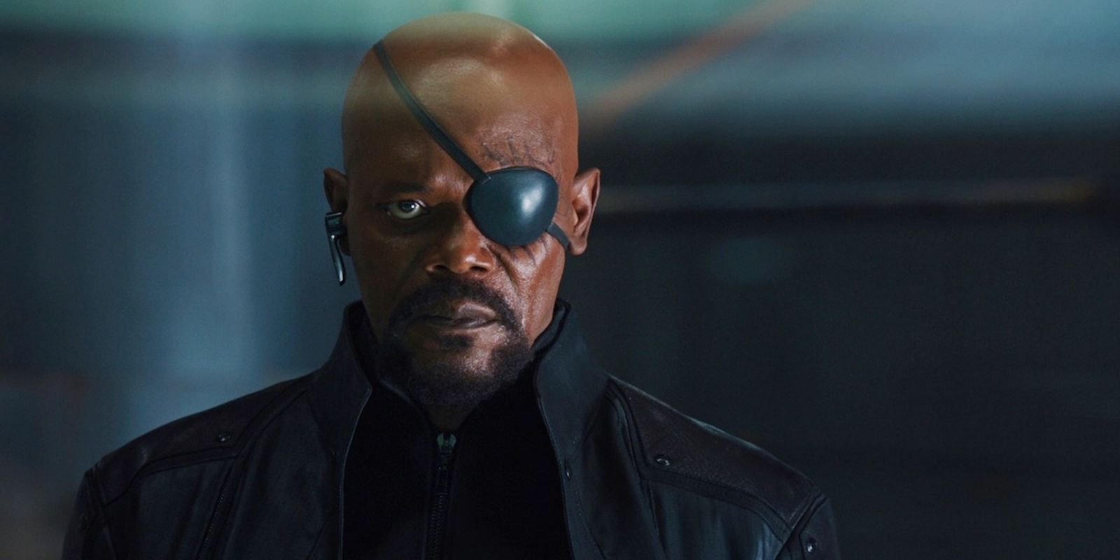 Nick Fury Staring Intently