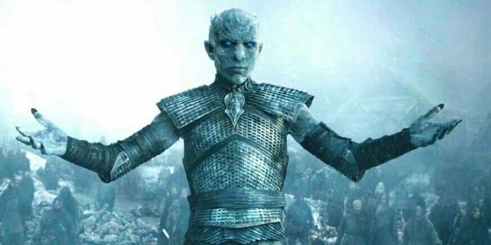 Night King at the Battle of Hardhome in Game of Thrones.