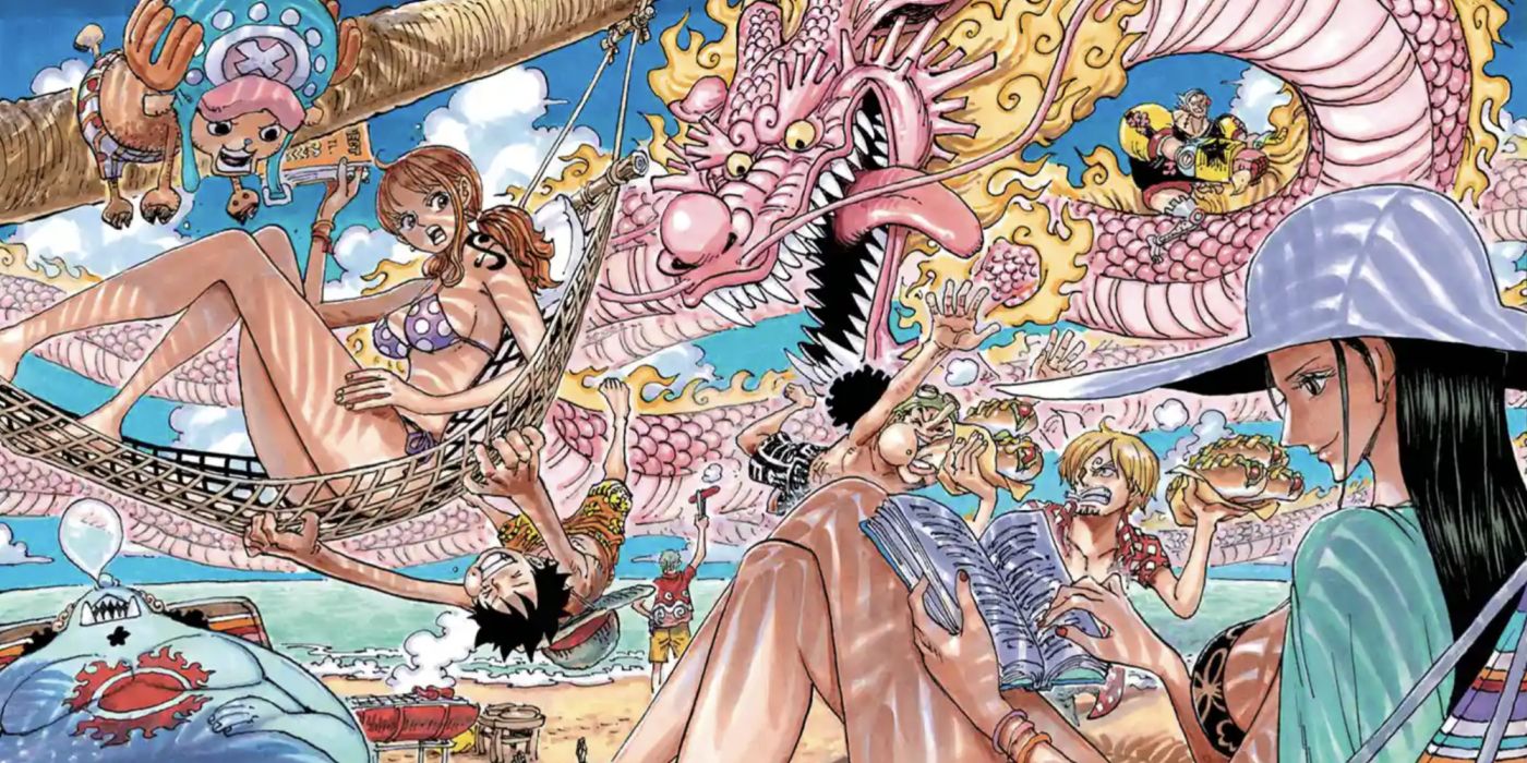 Nami in chapter 100 color spread to chapter 1000 color spread. 900 chapters  later still rocking the crown like a queen! : r/OnePiece