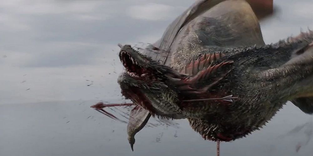 Rhaegal shot dead by Euron Greyjoy in Game of Thrones