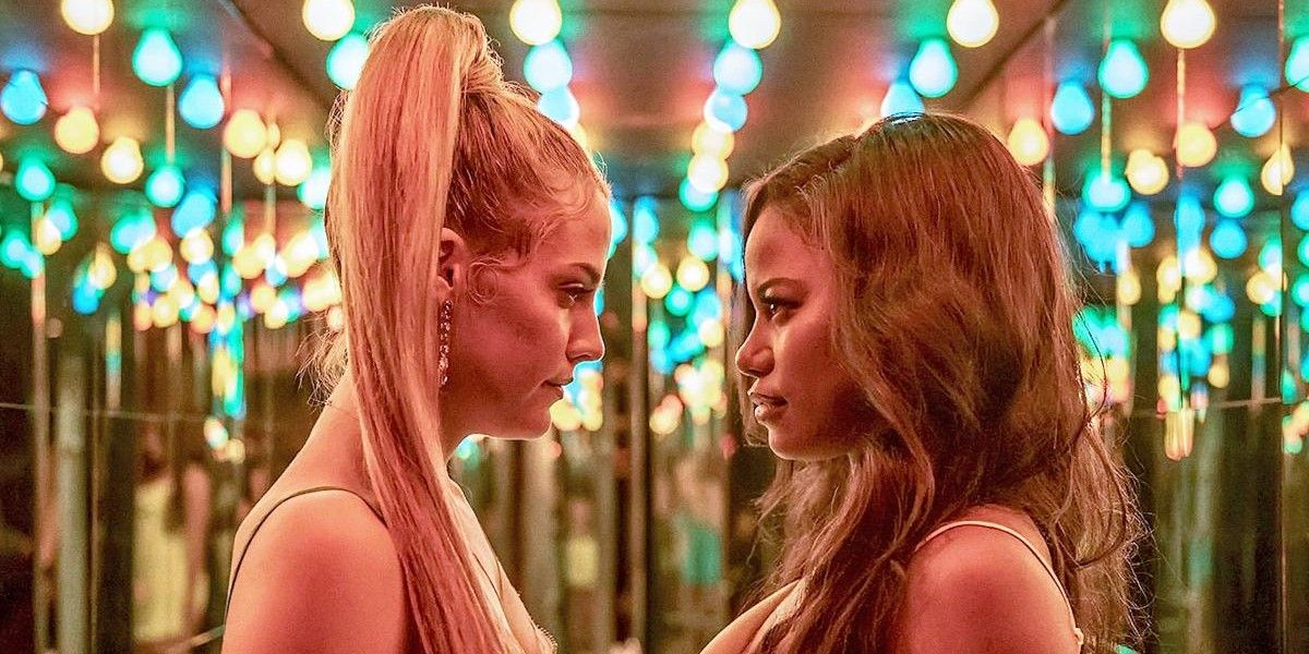 Riley Keough and Taylour Paige in Zola