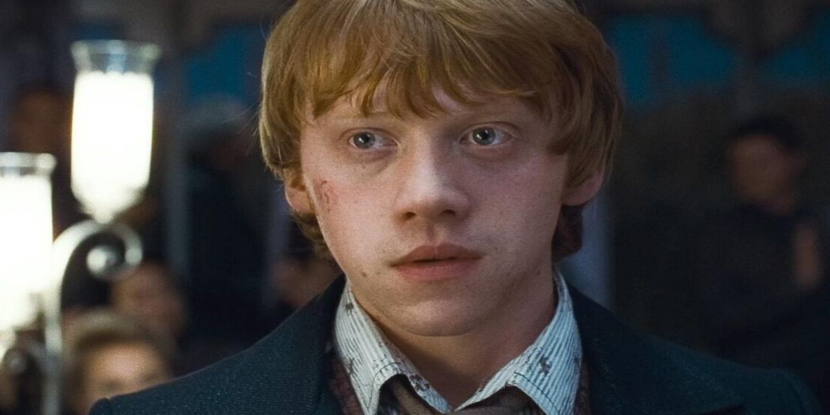Ron Weasley in Deathly Hallows Part 1 close up