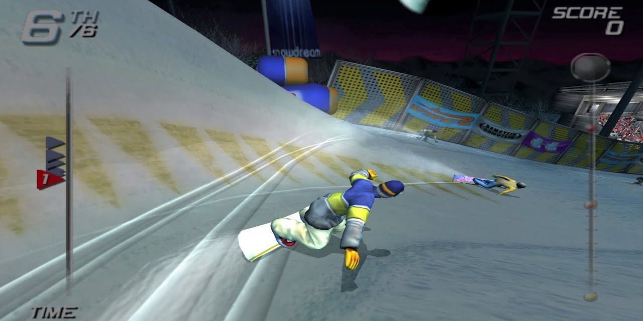 Snowboarding in last place in SSX