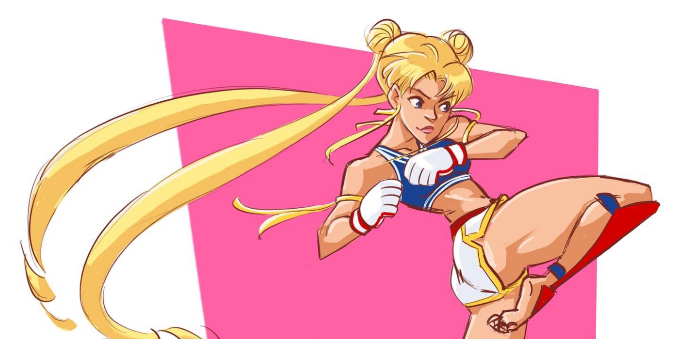 Sailor Moon Adopts a Muay Thai Fighting Style in Kick-ass Fan Art