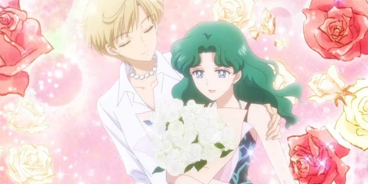 Haruka and Michiru as a couple in Sailor Moon.
