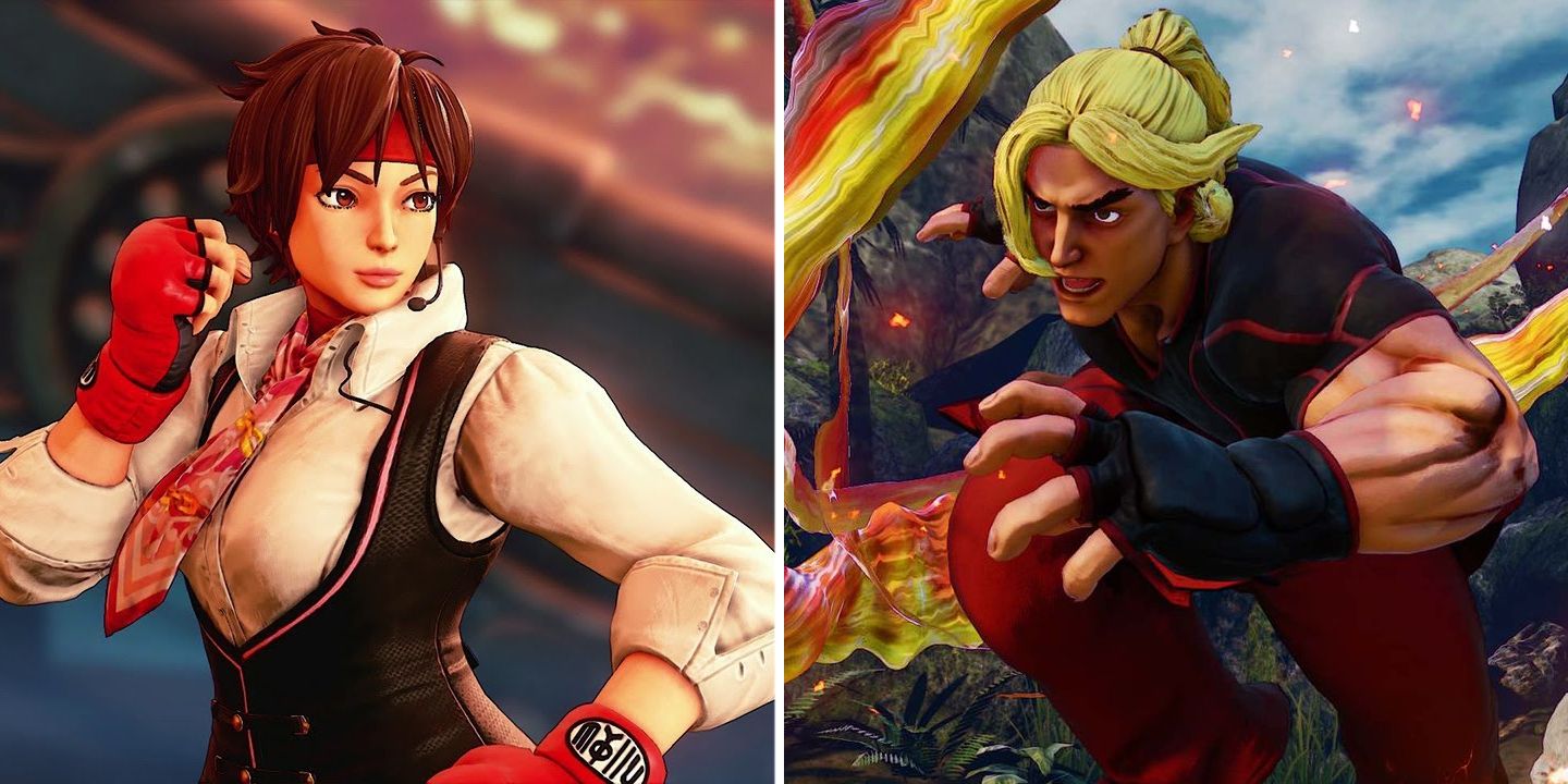 Sakura and Ken in Street Fighter V