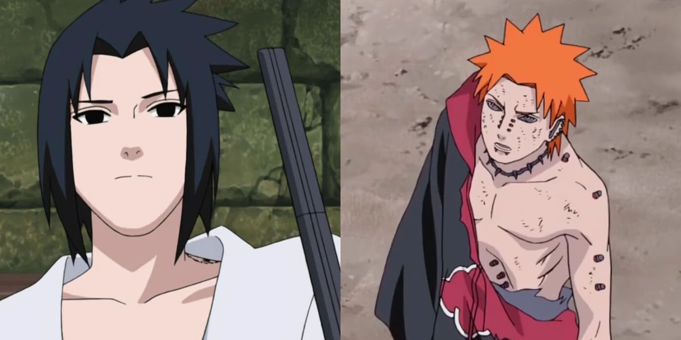 epic battle between Naruto and Sasuke on Craiyon