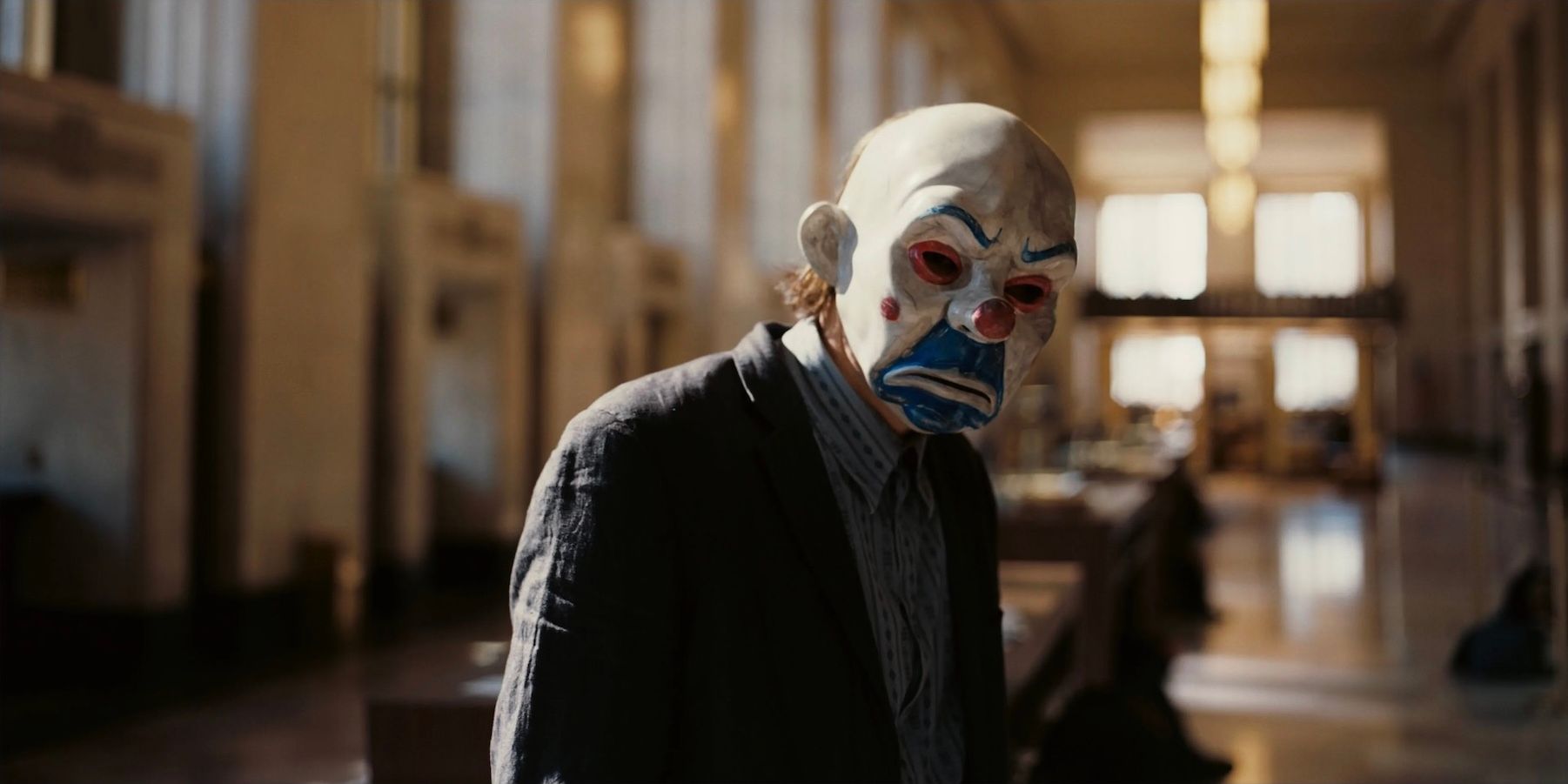 The Dark Knight, 2008 Christopher Nolan film, featuring Heath Ledger as The Joker 