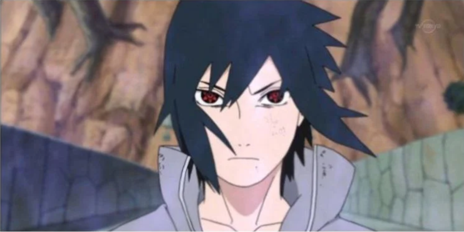Sasuke looks angry