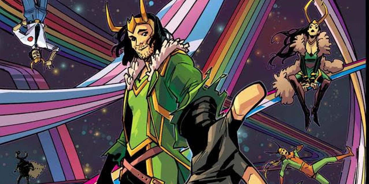 Marvel Voices: Pride cover art takes Loki across Asgard's Rainbow Bridge