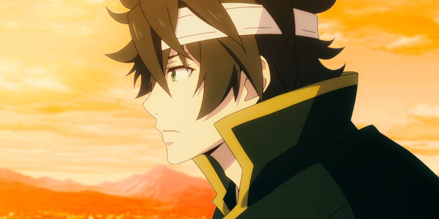 Shield hero wearing blazing red and black shield and armor on Craiyon