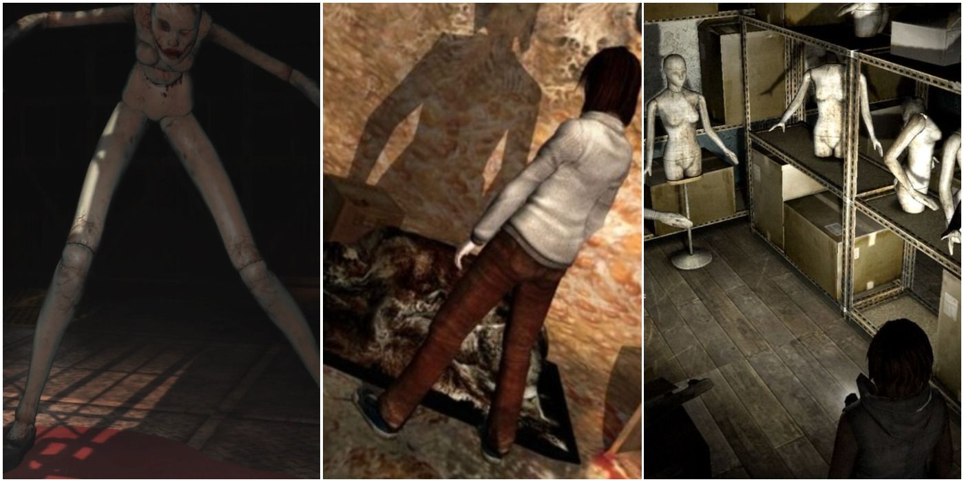 In Silent Hill 2, James enters a room containing a mannequin