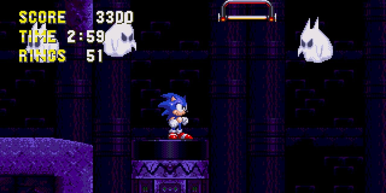 Sonic 3 & Knuckles - Ghosts Come After Sonic In Sandopolis Zone Act 2