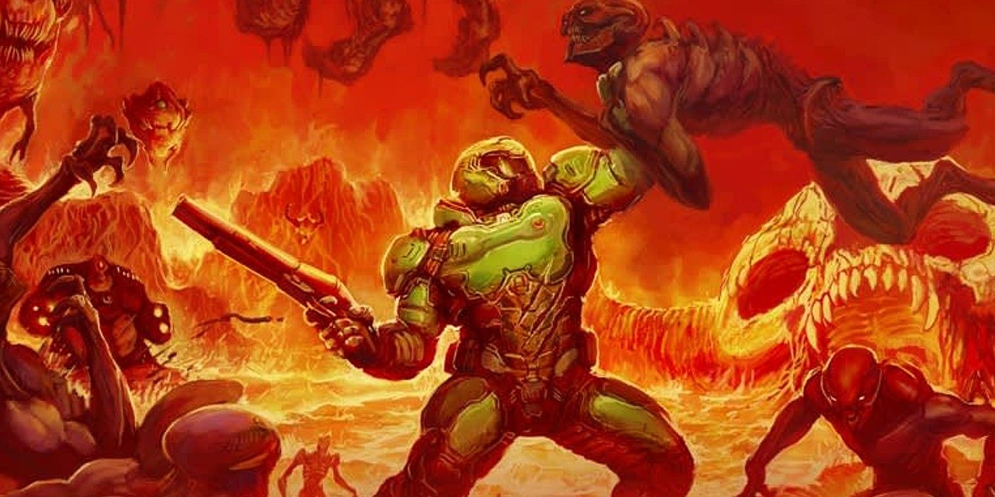 The Doom Slayer Slaughters Hell In DOOM