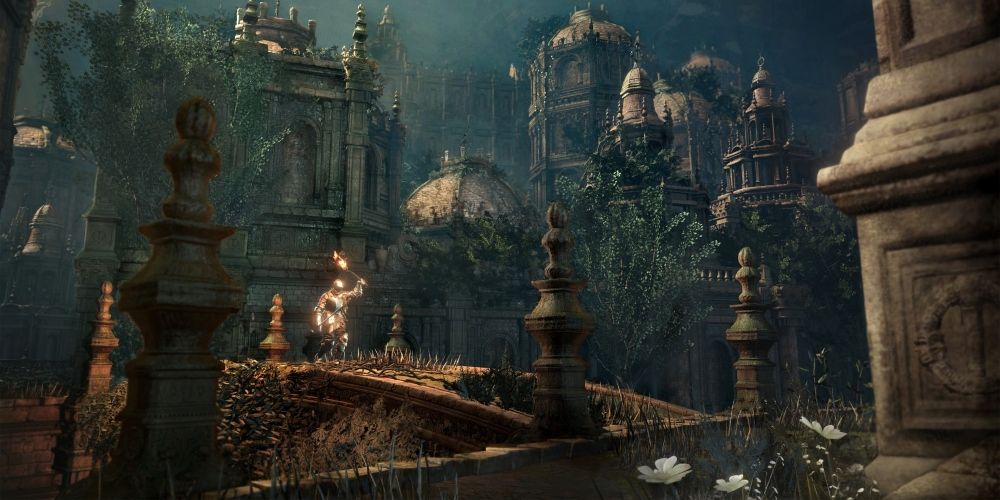 The titular location of the Ringed City DLC Dark Souls III