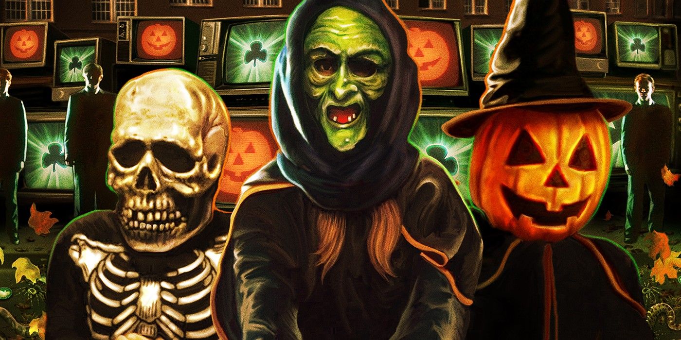 The Silver Shamrock Kids Go Trick Or Treating In Halloween 3 Season Of The Witch