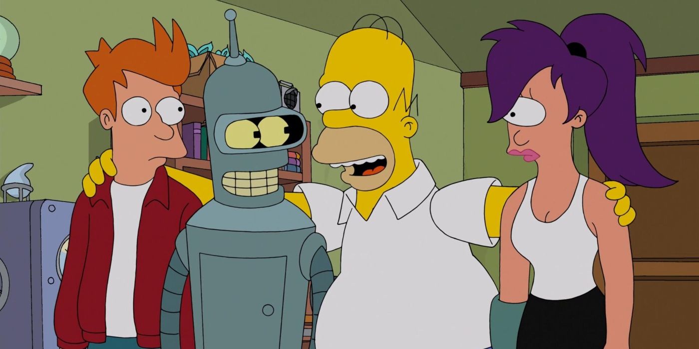 The Simpsons and Futurama crossover 