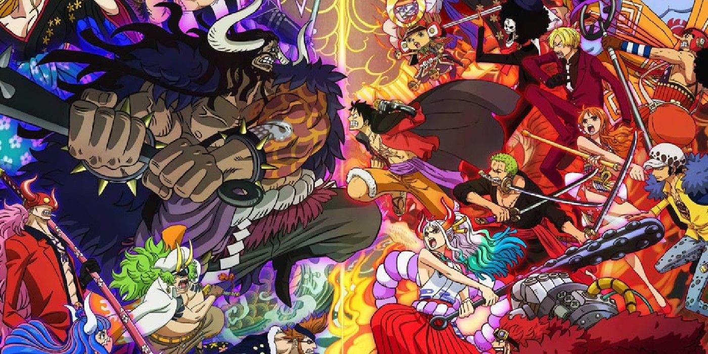 The Straw Hats Charge At Kaidou In One Piece