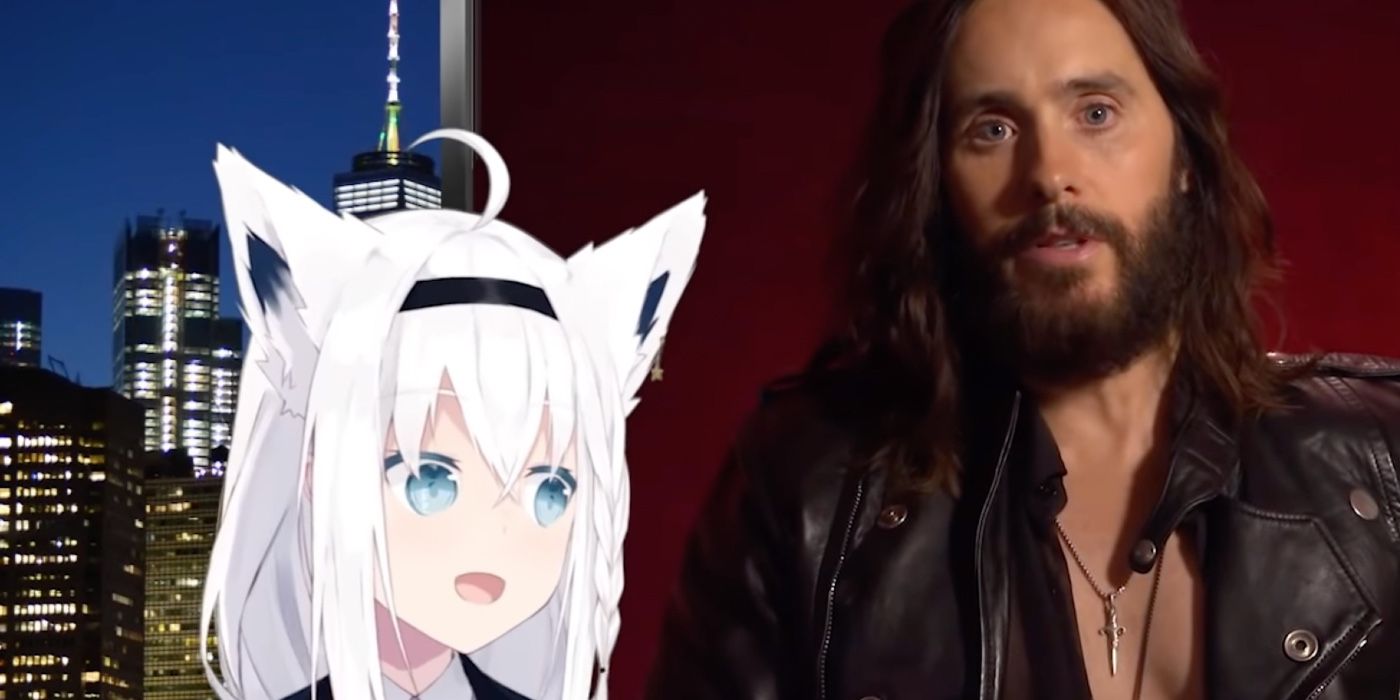 Morbius' Jared Leto Meets Hololive Vtuber Fubuki in the Film's ... - CBR