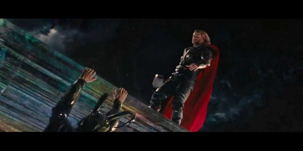 Thor tries to save Loki