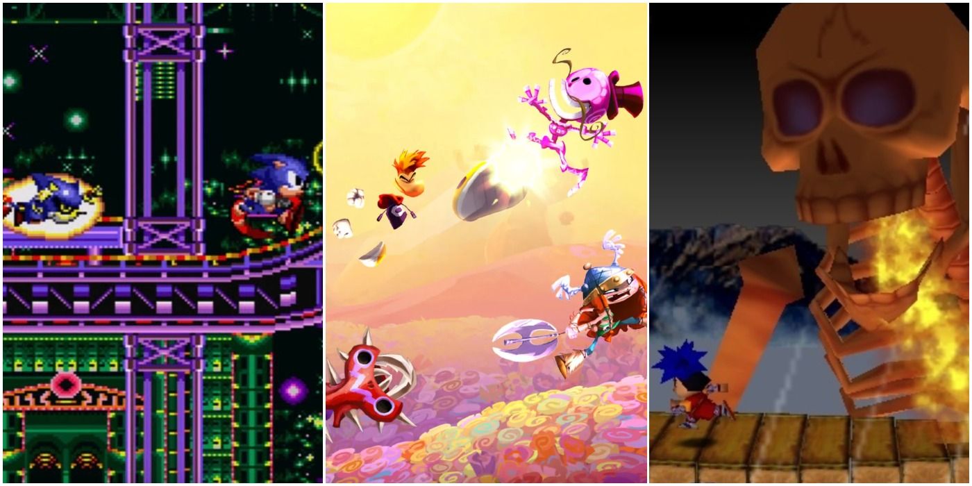 Video Games Sidescrollers Sonic CD Rayman Legends Goemons Great Adventure Trio Header