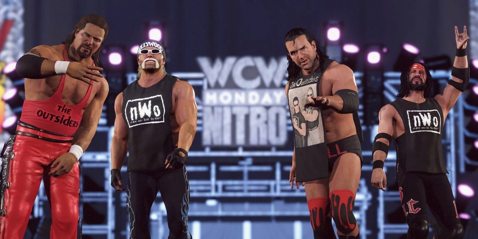 WWE 2K22 NWO Kevin Nash, Hulk Hogan, Scott Hall and Syxx