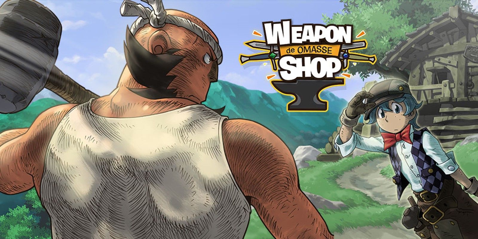 Weapon shop owner and his son in Weapon Shop De Omasse