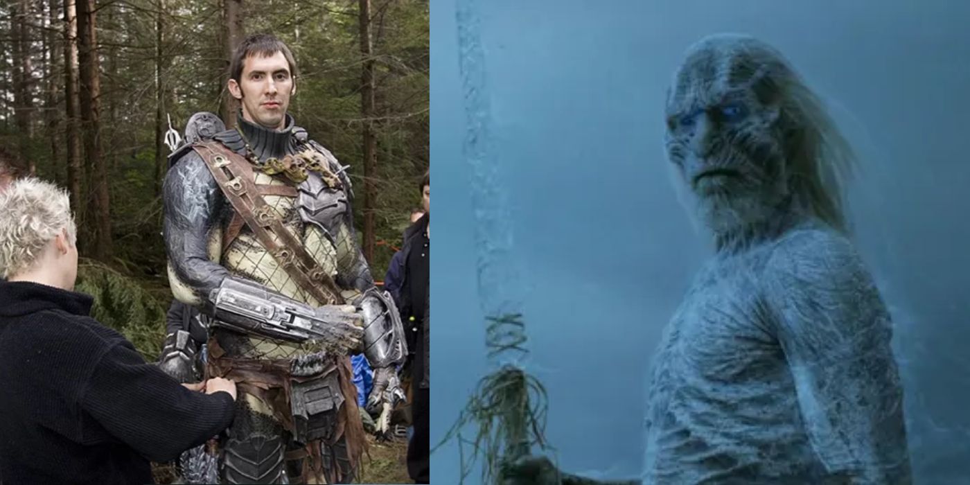 Ian Whyte as a White Walker in Game of Thrones.