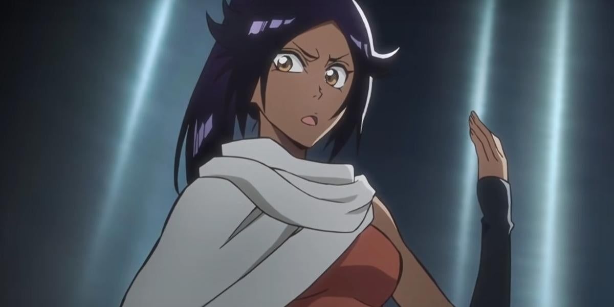 Yoruichi is ready to go in Bleach.