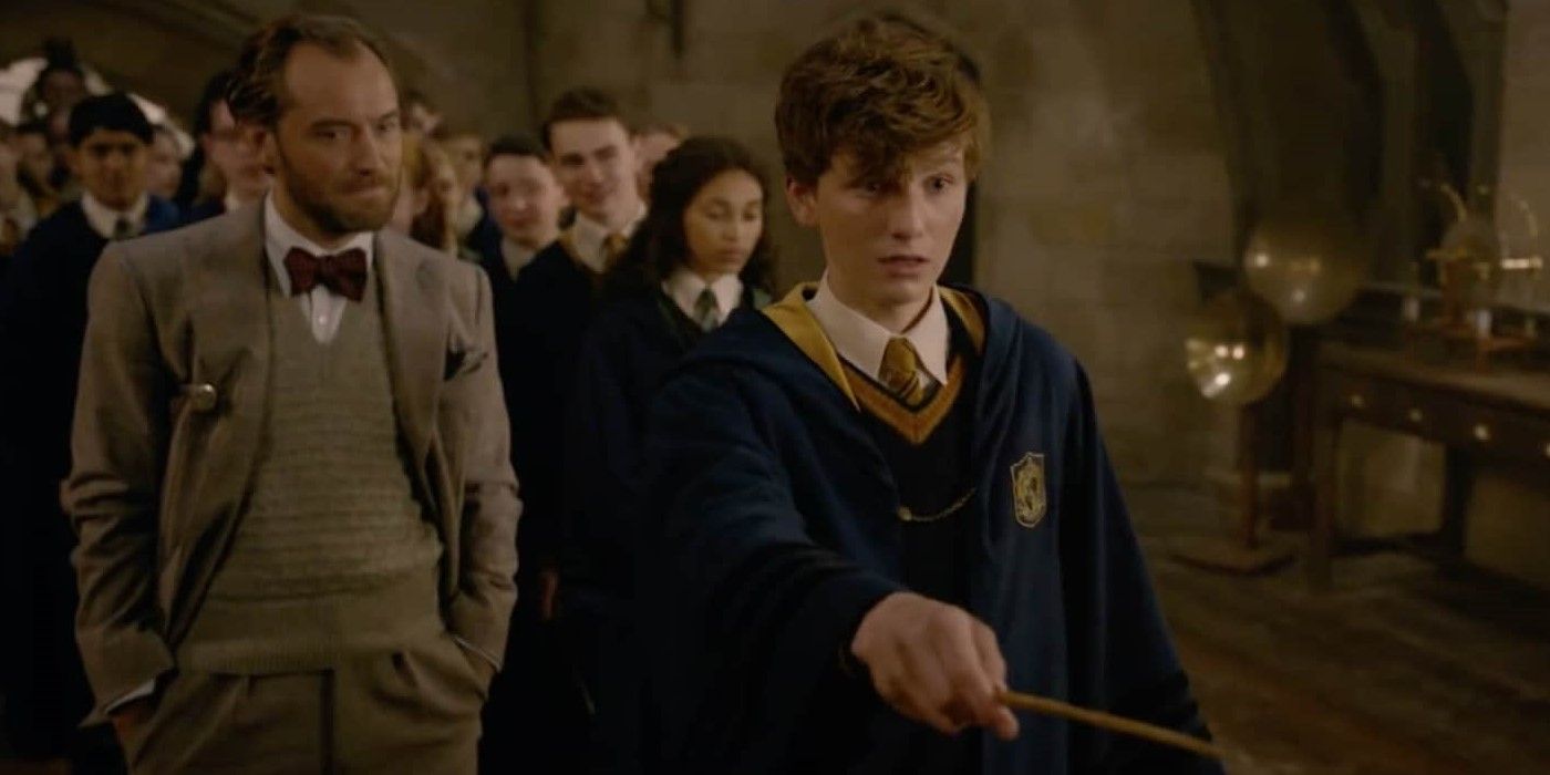Young Newt and Dumbledore