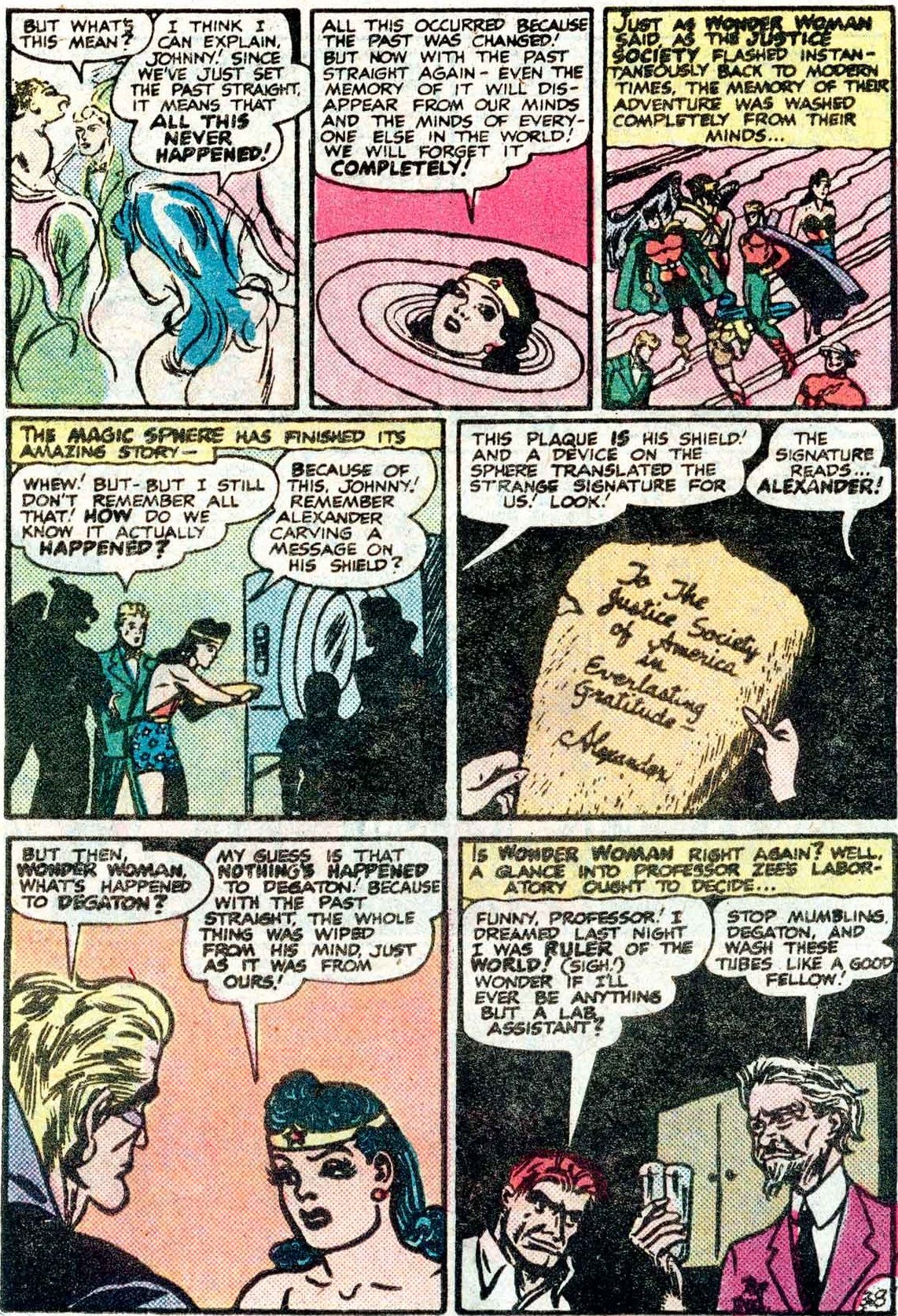 The Time-Traveling Degaton First Fought the Justice Society 75 Years Ago