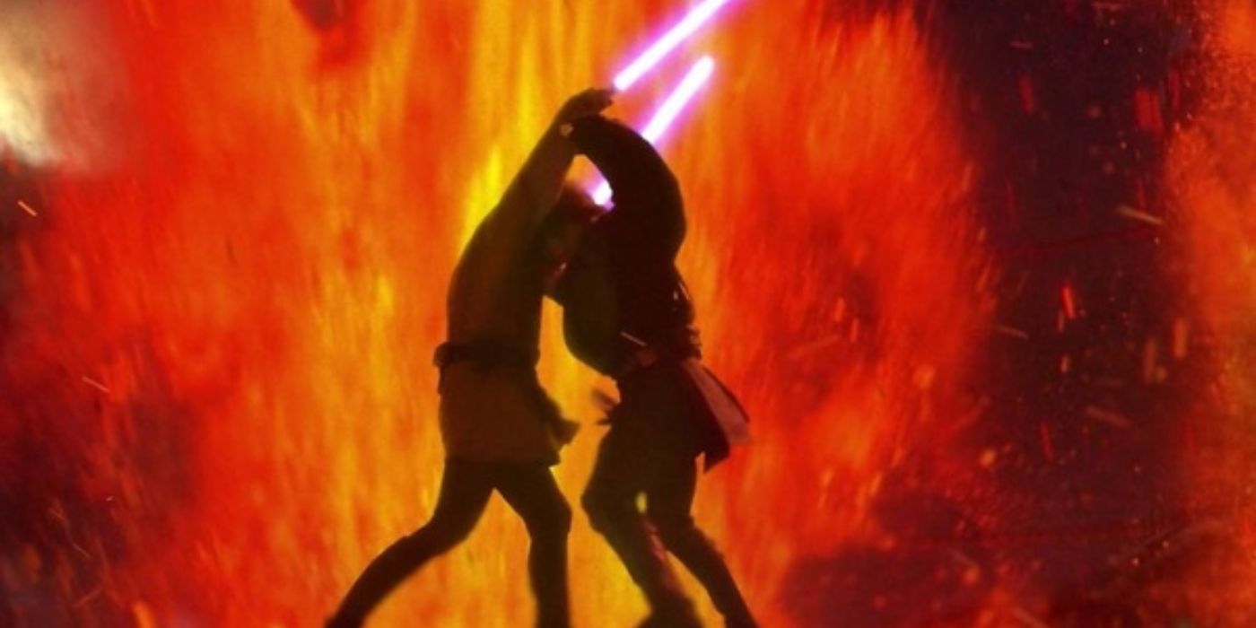 Anakin and Obi-Wan fighting, Star Wars Franchise