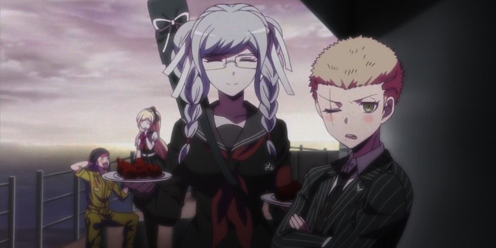 Fuyuhiko rides a ship with his classmates