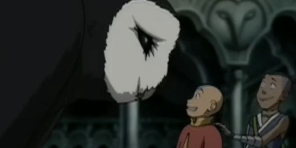 Aang vouches for the Gaang to Wan Shi Tong in Avatar: The Last Airbender.