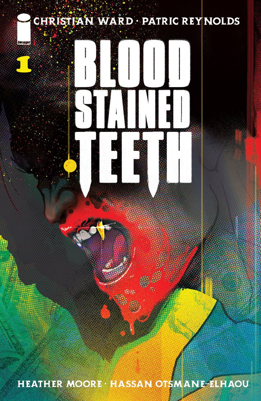 blood stained teeth #1 cover